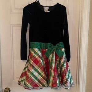 Bonnie Jean Black Velvet Dress